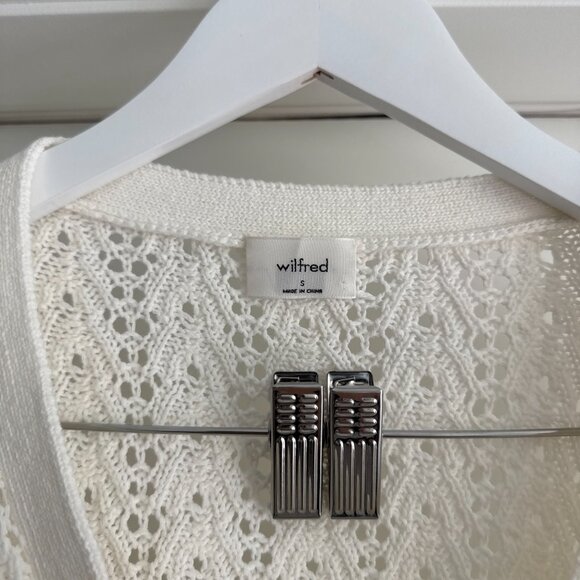 WILFRED Splendour Knit Cardigan - V-neck cardigan with puff sleeves - Picture 2 of 3